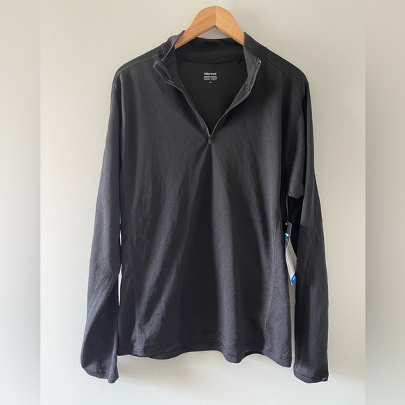 🆕 Marmot | Black Quarter Zip Lightweight Pullover - Picture 1 of 6